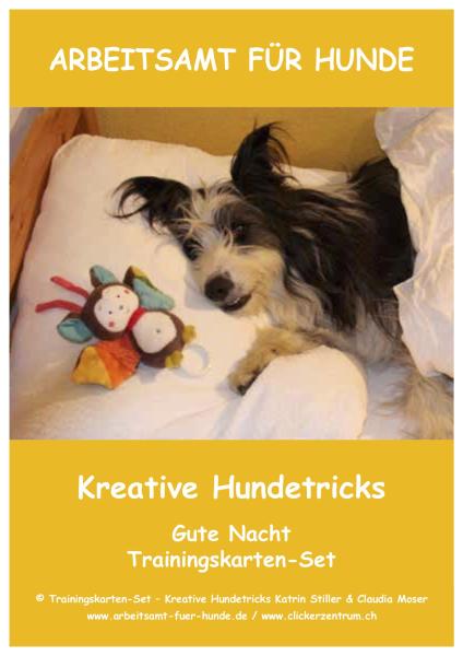 Trainingskarten Kreative Hundetricks "Gute Nacht"